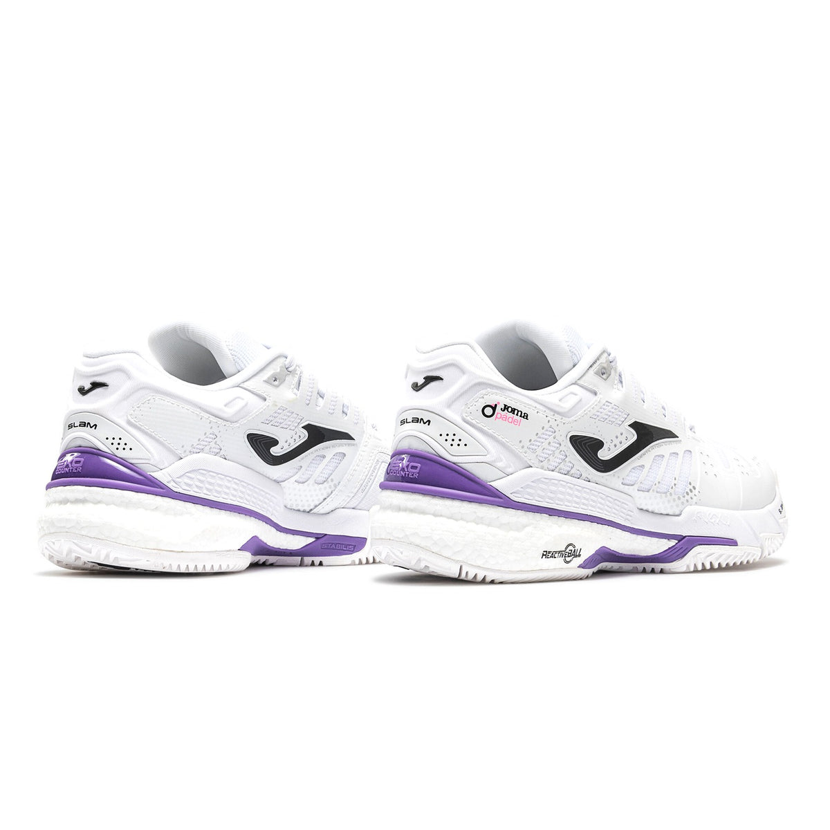 Joma Slam Classic 2026 White Purple Dames achterkant