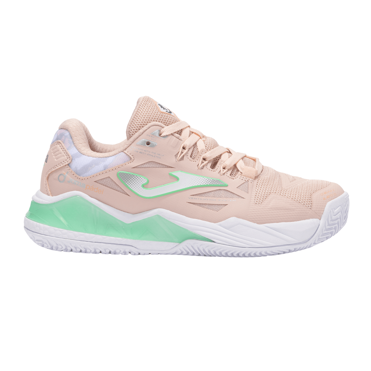 Joma Spin Lady Pink padelschoen dames - zijaanzicht