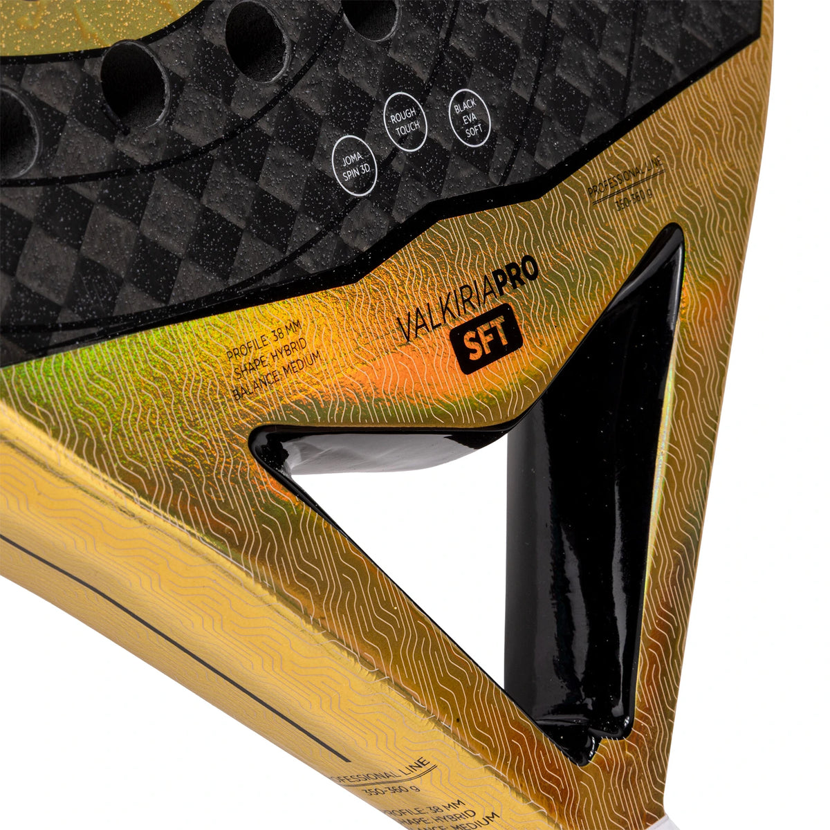 Joma Valkiria Pro Sft 2026 padelracket, detail van het hart