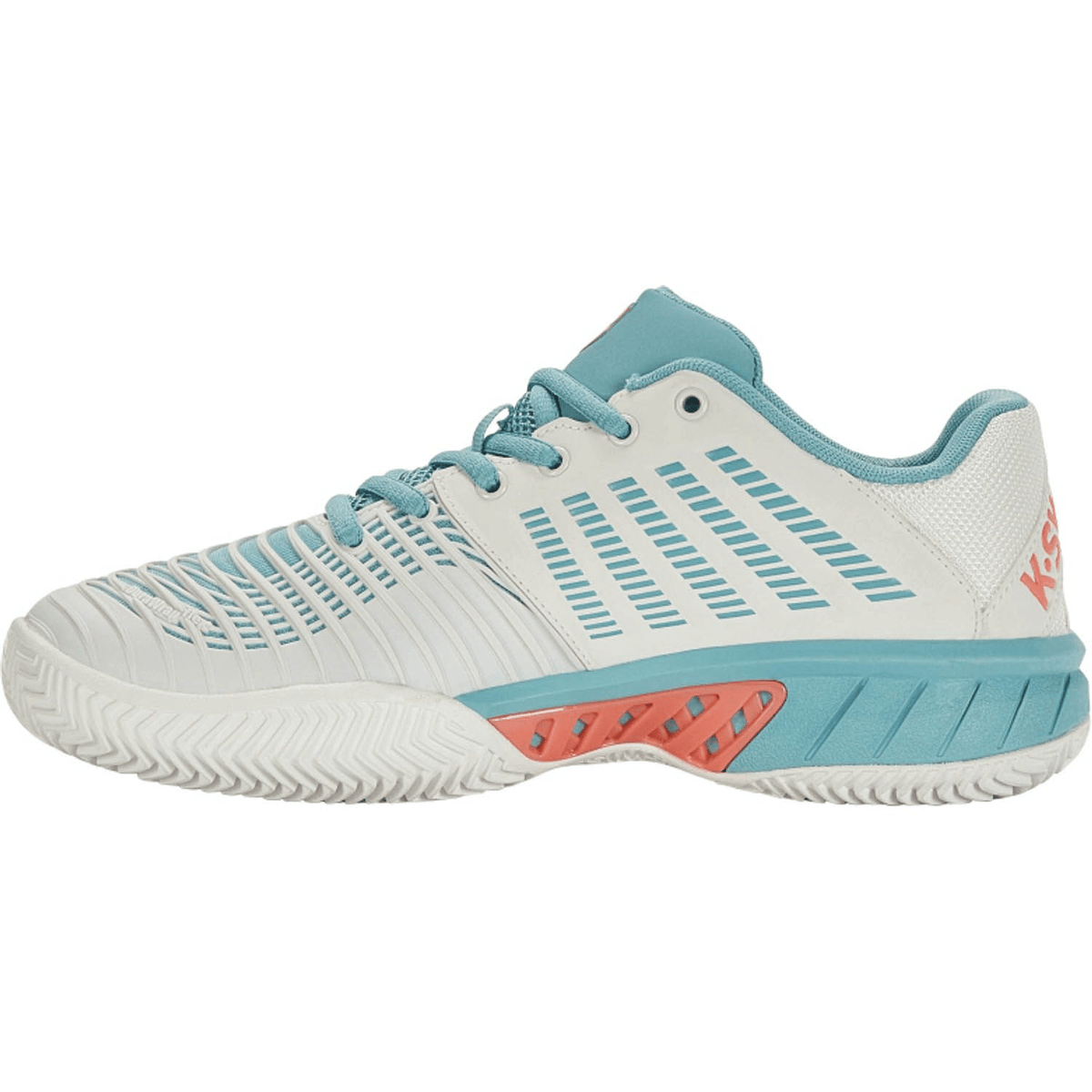 K-Swiss Express Light 3 HB W White/Blue, tweede aanzicht