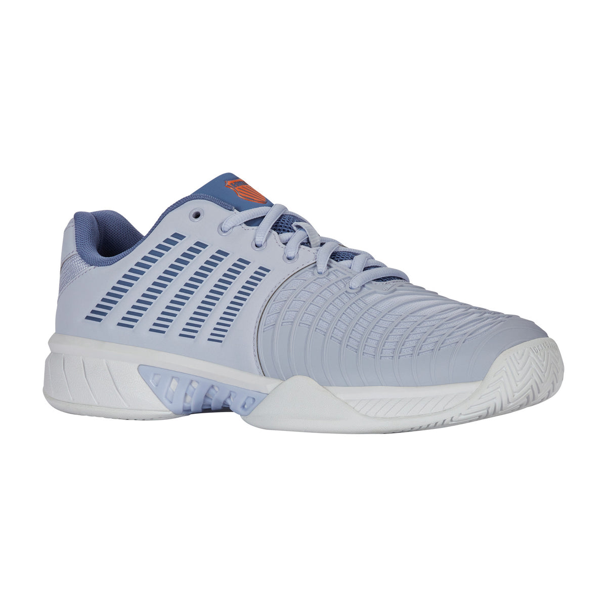 K-Swiss Express Light 3 Clay Arctic/Infinity/Scarlet, driekwart vooraanzicht