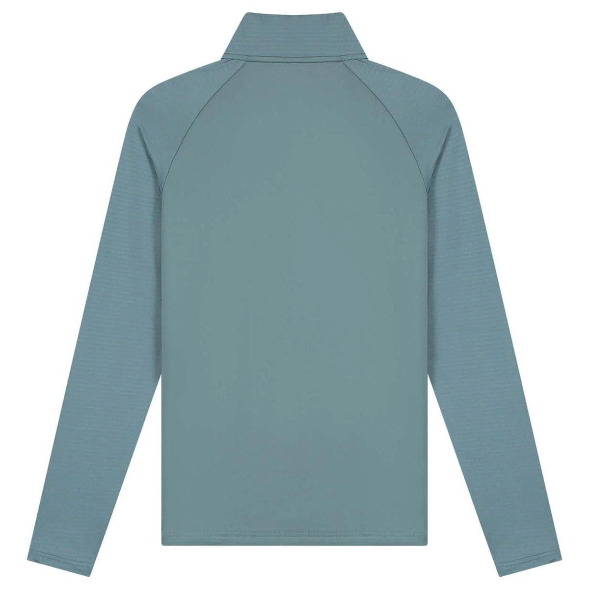 Achterzijde van de turquoise Malelions Sport Ace sweater met raglanmouwen
