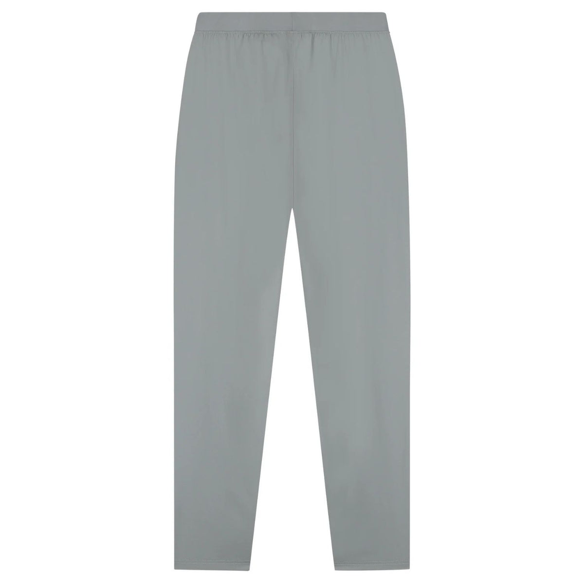 Achterzijde van de grijsblauwe Malelions Sport running trackpants, effen
