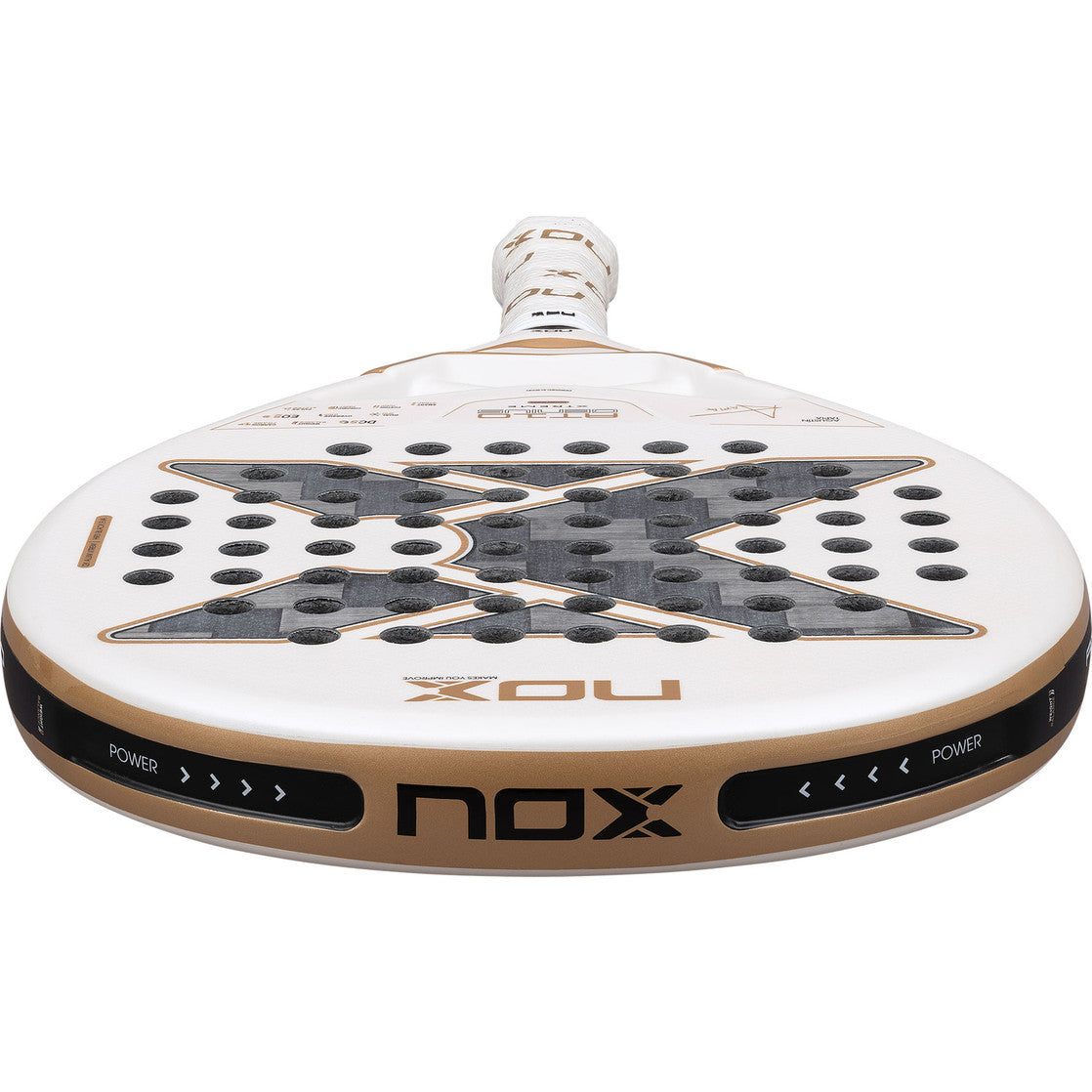 Bovenaanzicht van de NOX AT10 Genius 12K Xtrem 2026 met zwarte framerand en nox-logo