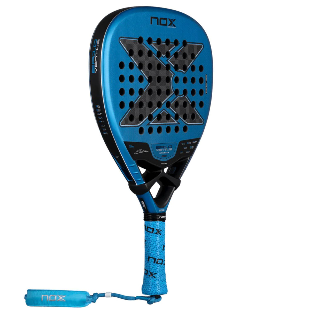 NOX EA10 Ventus Attack 12K Xtreme 2026 schuin vooraanzicht, diamantvorm in blauw