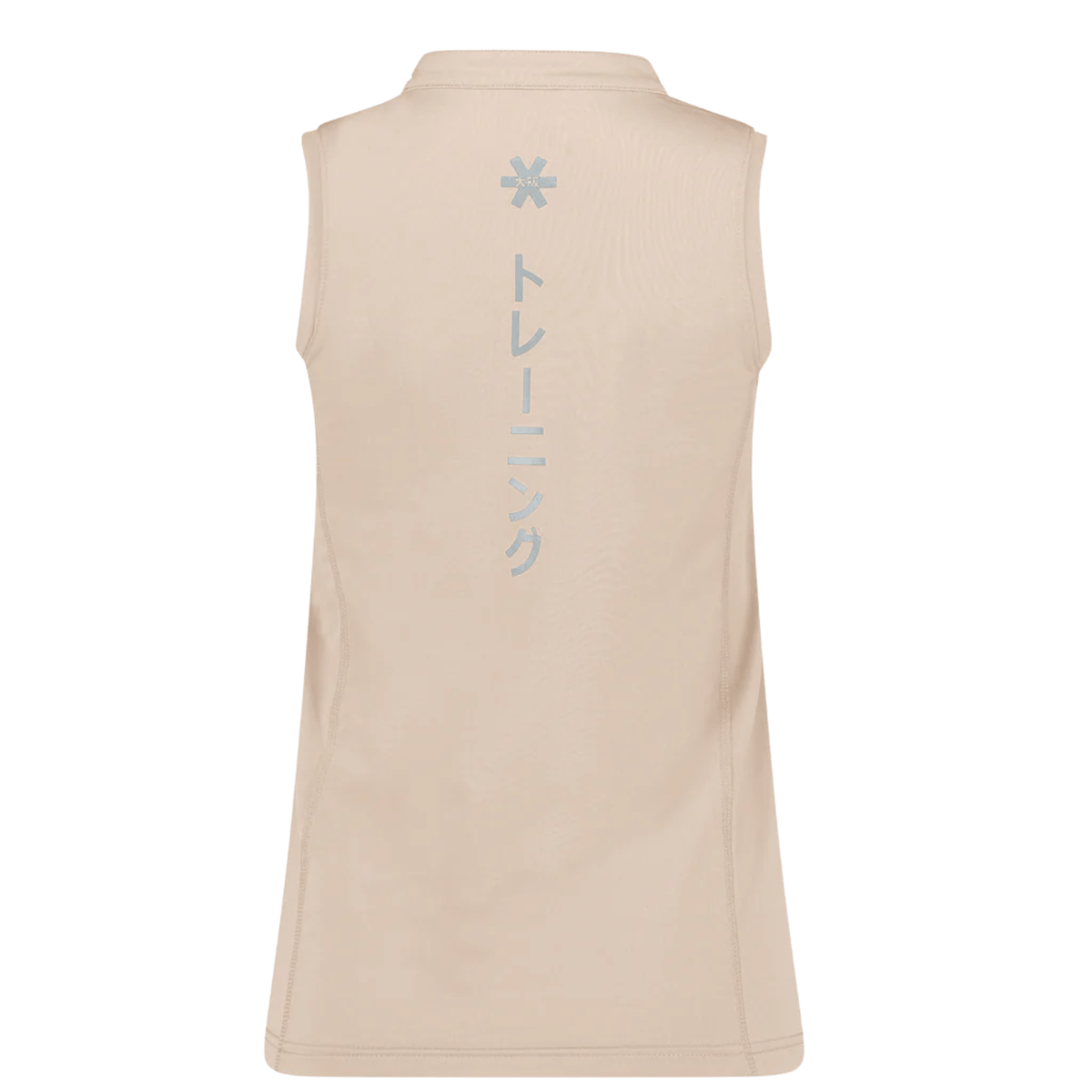 Retro della canotta Osaka Women Court beige con una leggera stampa in stile giapponese