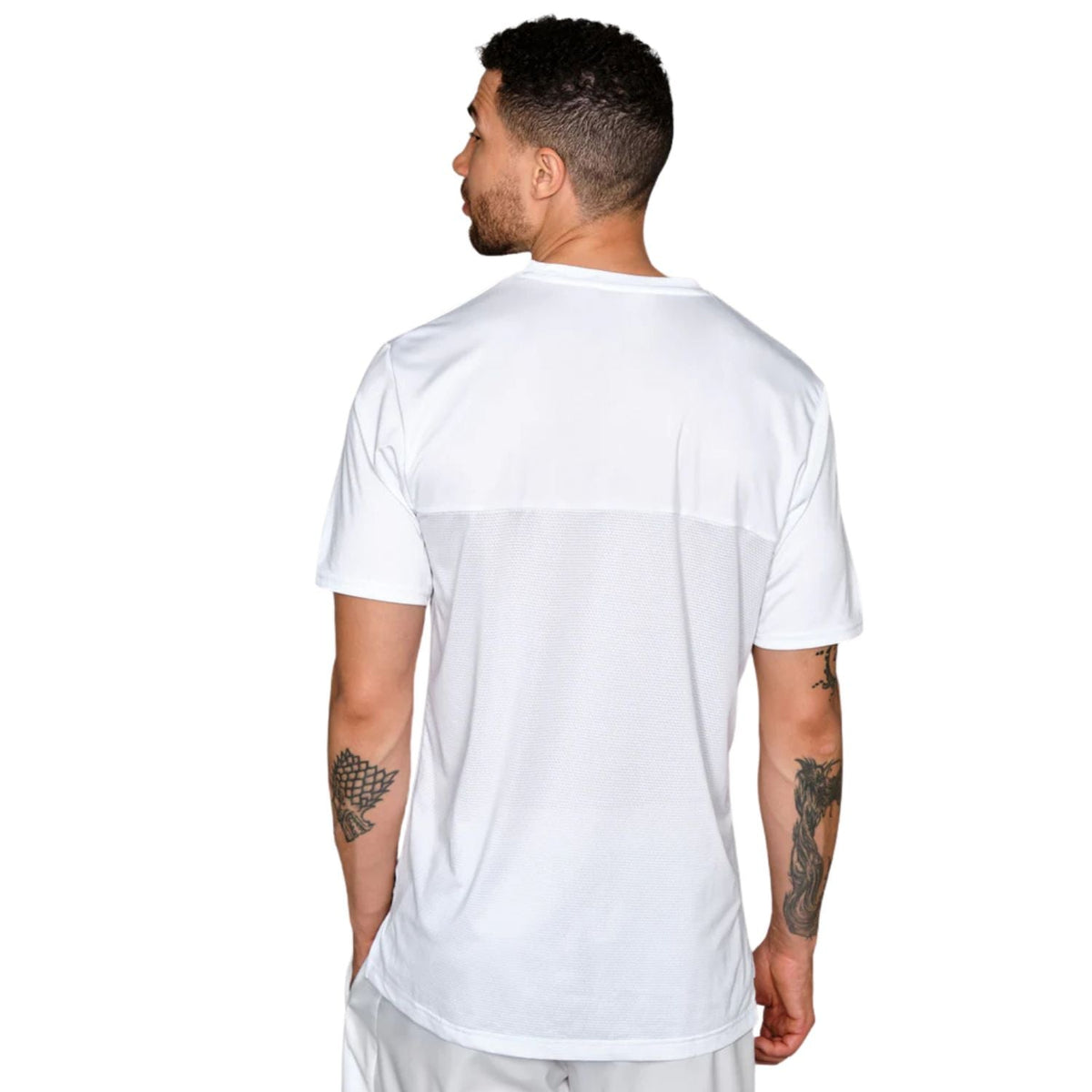 Achterzijde van het witte RS Performance T-shirt voor heren