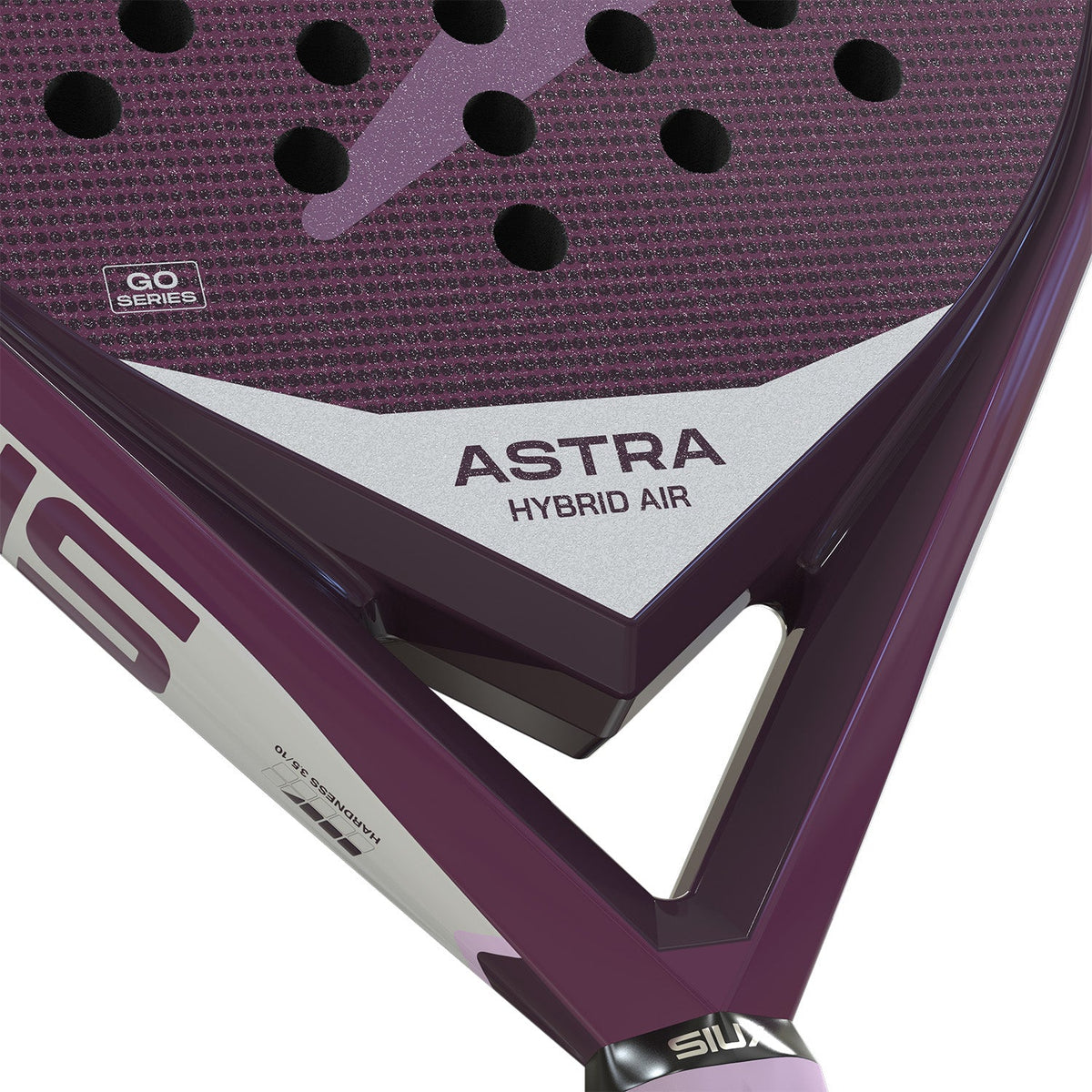 Detail van het hart van het Siux Astra Hybrid Air 26 met de opdruk ASTRA HYBRID AIR