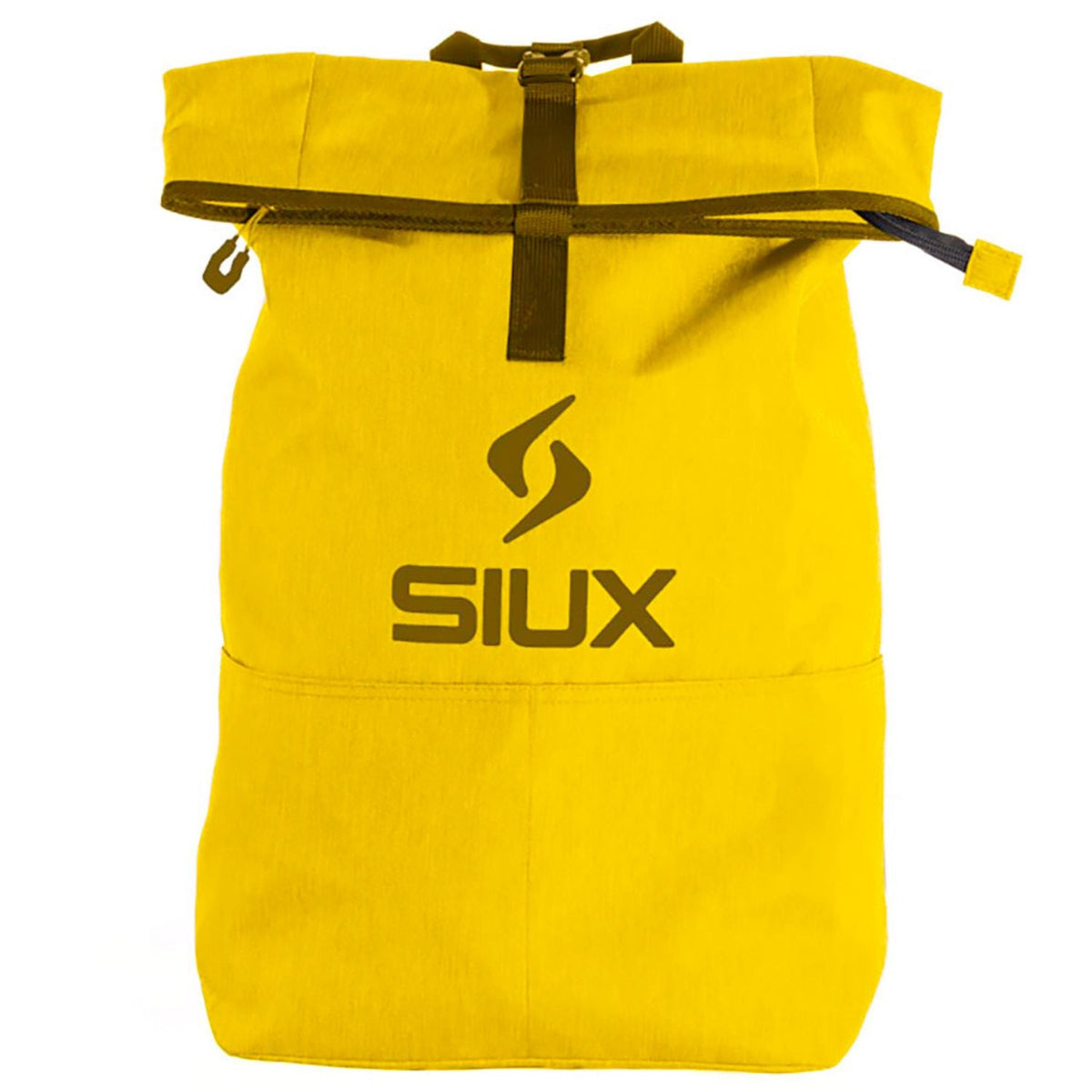 Plecak Siux Backpack Street 2026 w kolorze żółtym, plecak typu roll-top z logo Siux