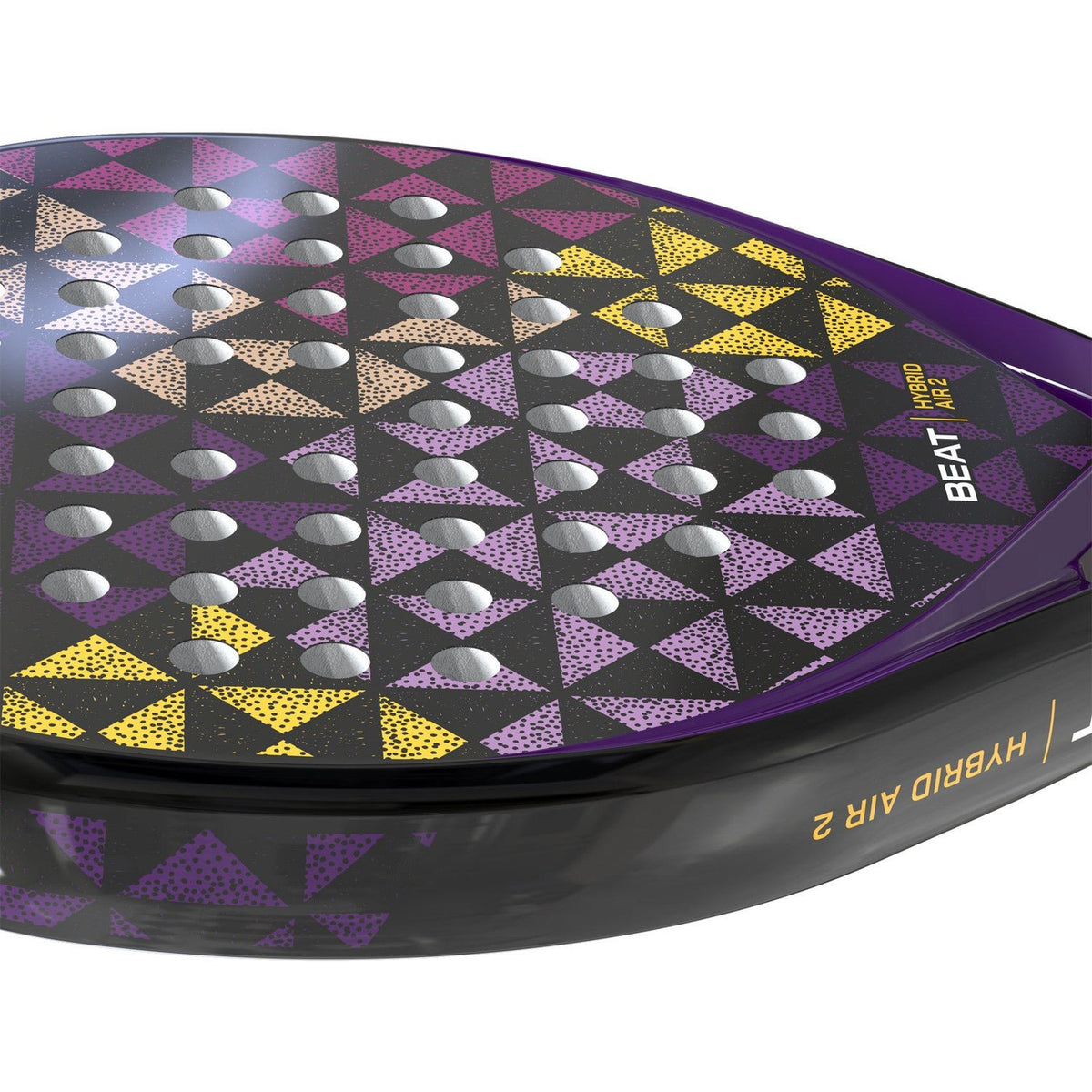Detail van het driehoekpatroon op de achterzijde van het Siux Beat Hybrid Air 2