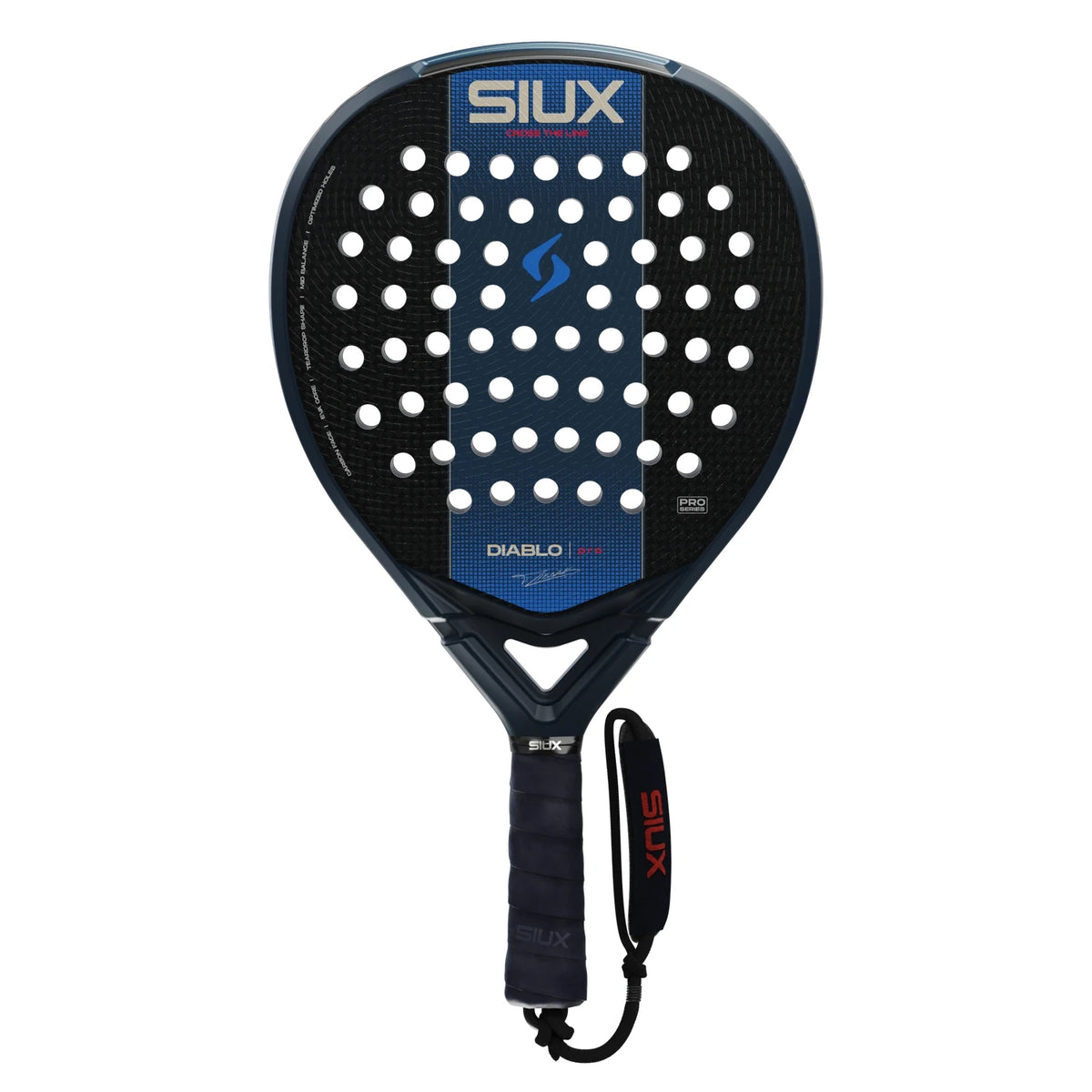 Siux Diablo Pro 2027 Marine Blue padelracket, vooraanzicht