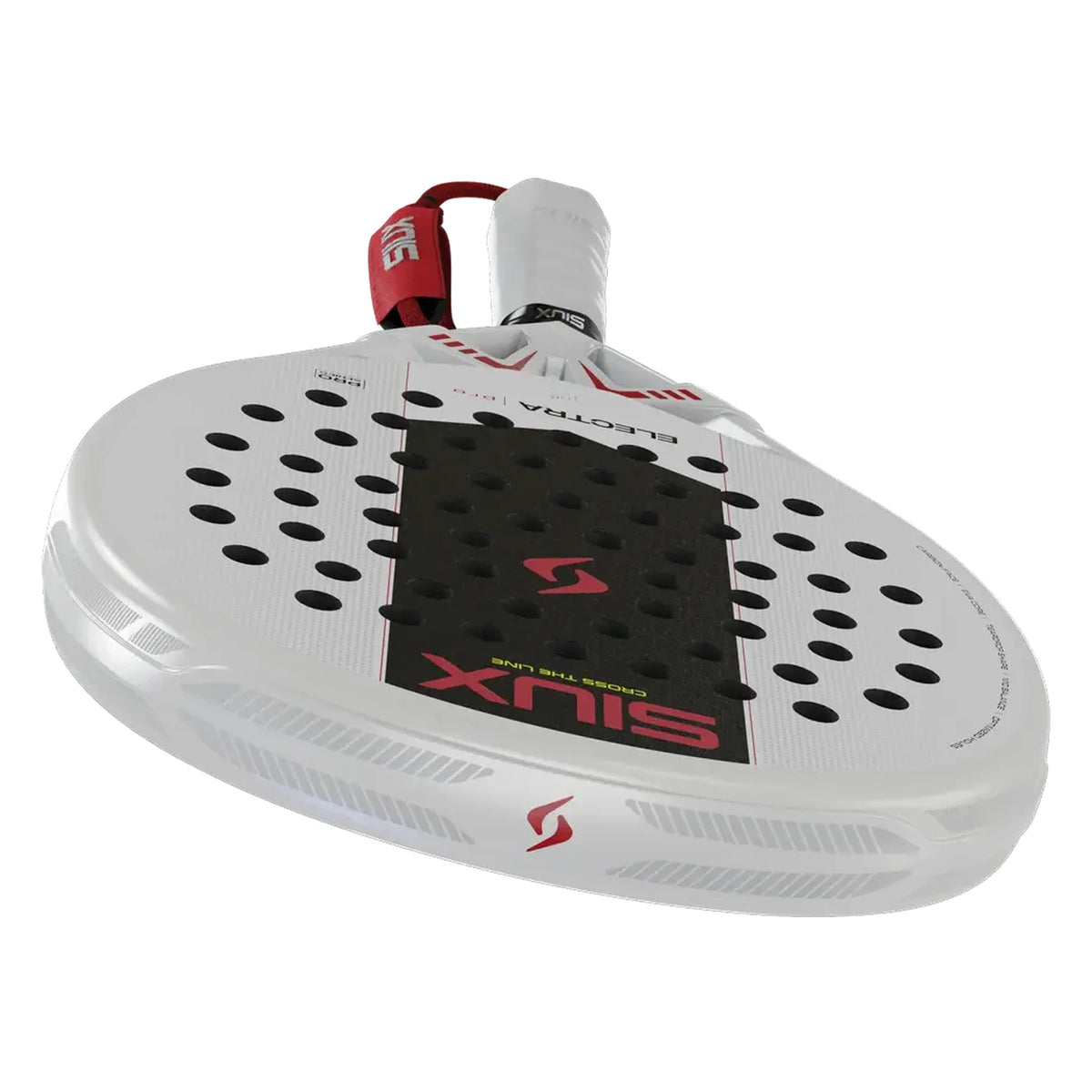 Siux Electra Pro 2027 White padelracket, liggend aanzicht