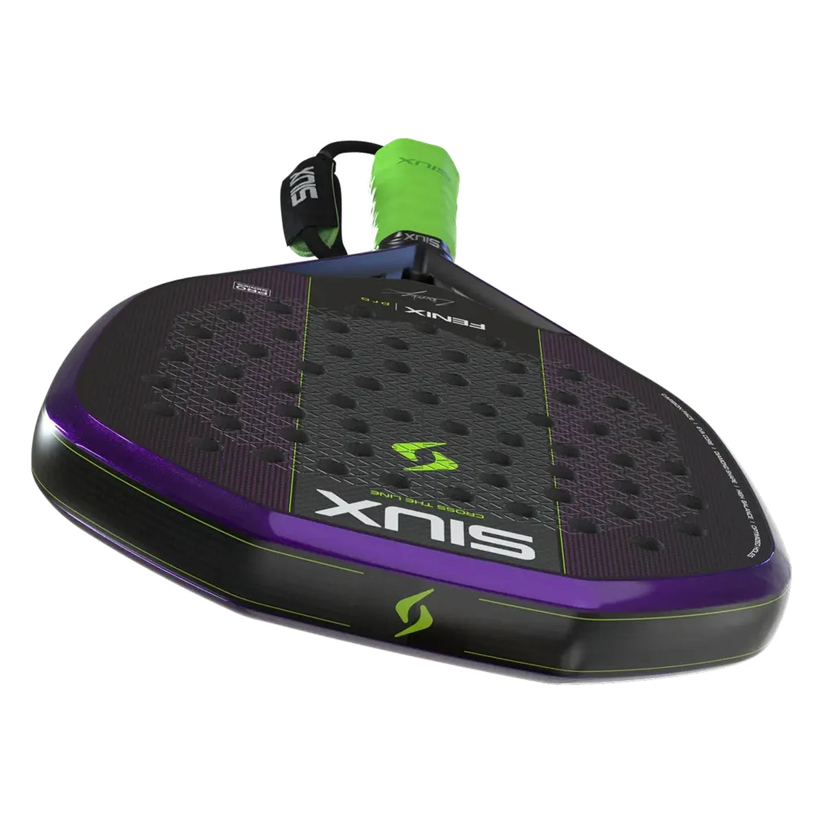 Siux Fenix Pro 2027 Purple padelracket, liggend aanzicht