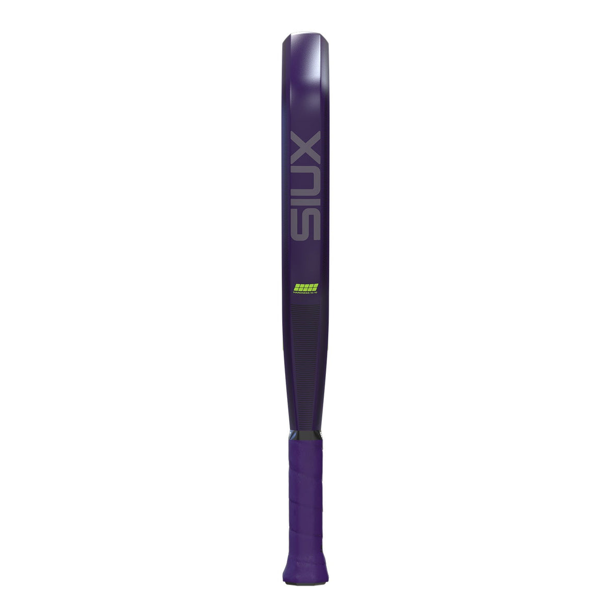 Zijaanzicht van het Siux Fenix Pro 26 over de volle lengte met paars profiel