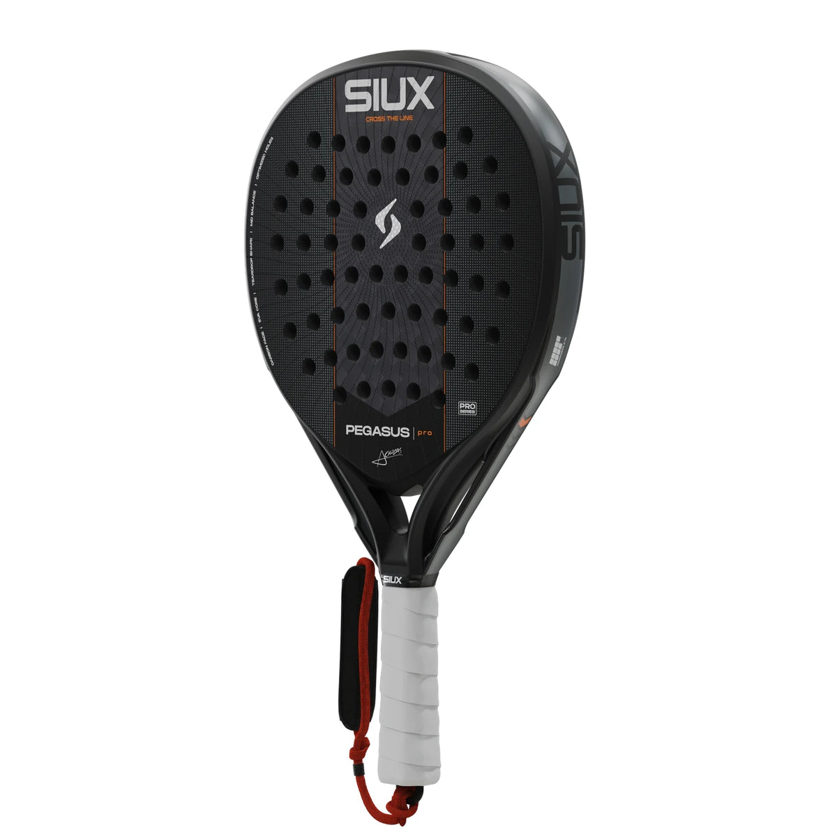 Siux Pegasus Pro 2027 Black padelracket, aanzicht