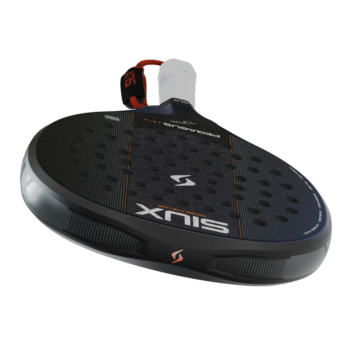 Siux Pegasus Pro 2027 Black padelracket, liggend