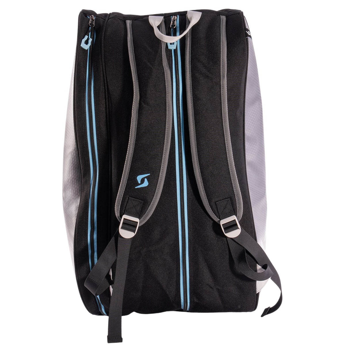 Rückseite der Siux Schlägertasche Pulse 2026 Blue mit Schultergurten