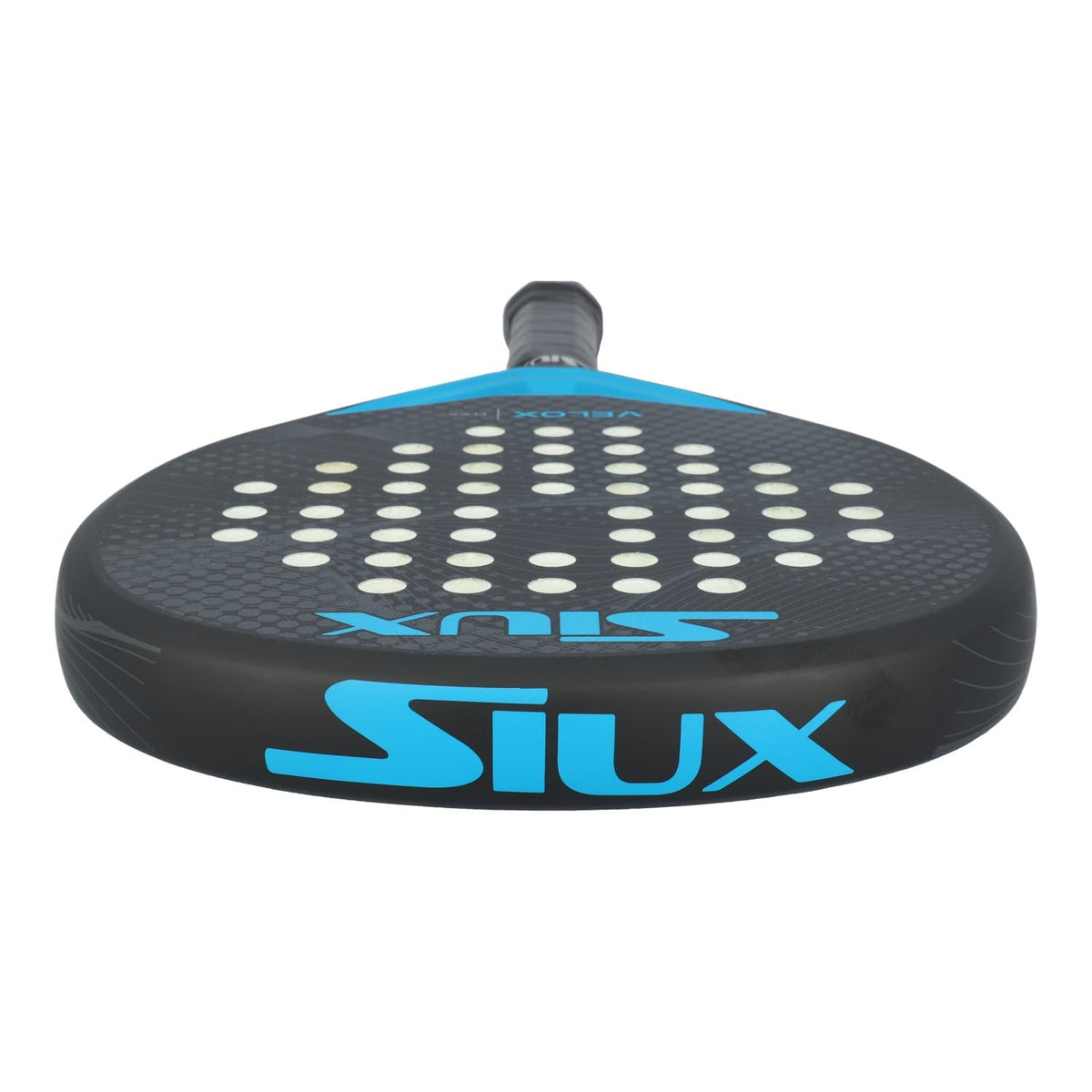 Bovenaanzicht van het Siux Velox Flex Blue met blauw SIUX-logo op de framerand