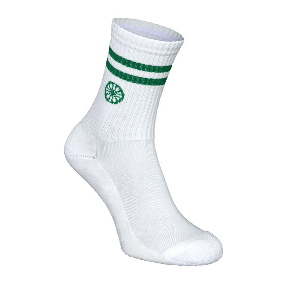 The Indian Maharadja Striped Crew Sock Lush Green achterkant