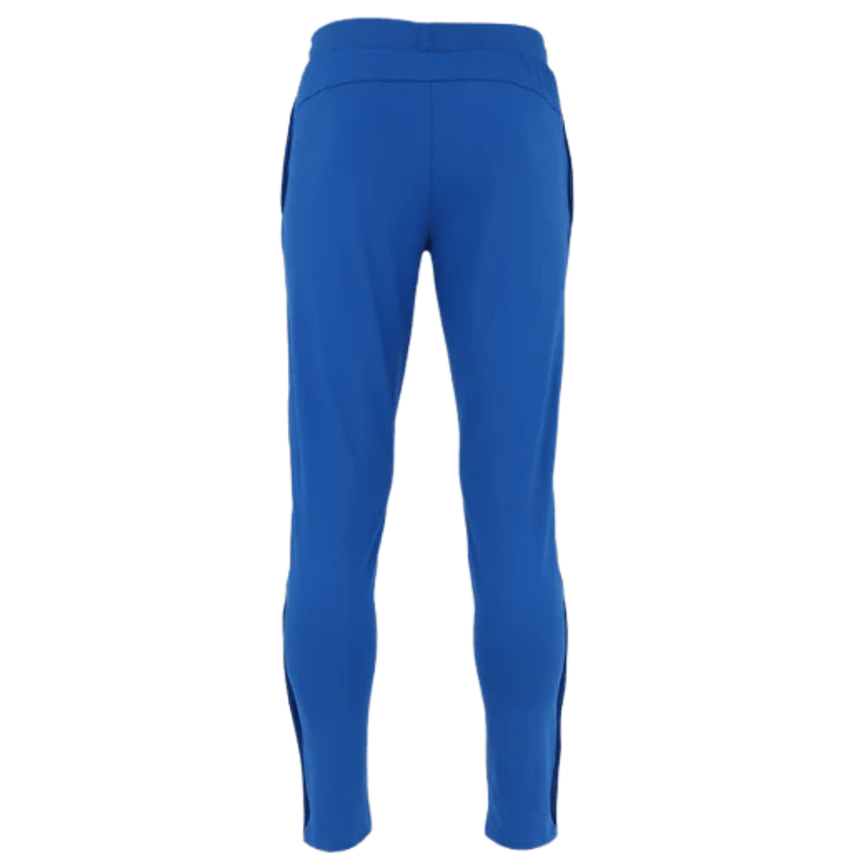 Achterzijde van de kobaltblauwe Indian Maharadja Baroda Chevron trainingsbroek