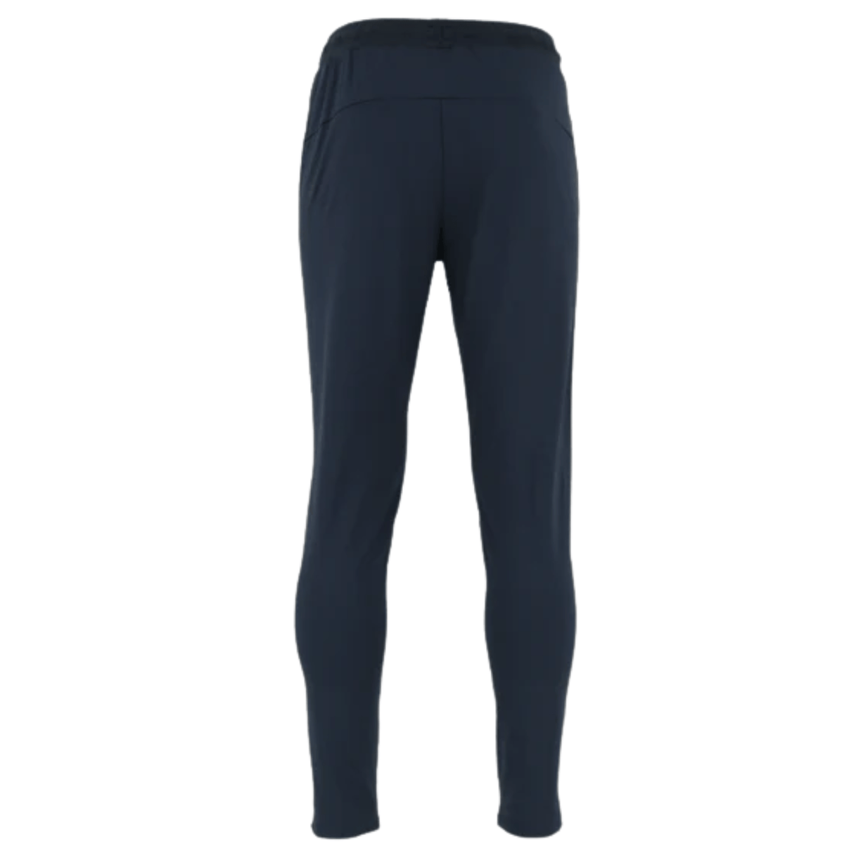 Achterzijde van de donkerblauwe Indian Maharadja Baroda Chevron trainingsbroek
