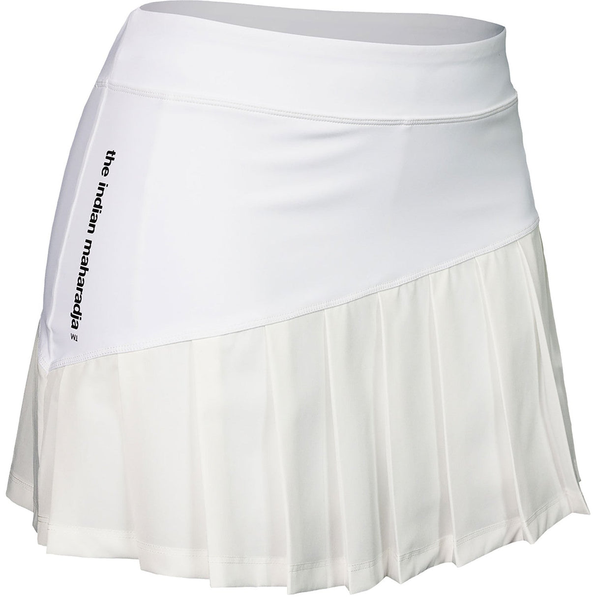 The Indian Maharadja Skirt Pleated White -