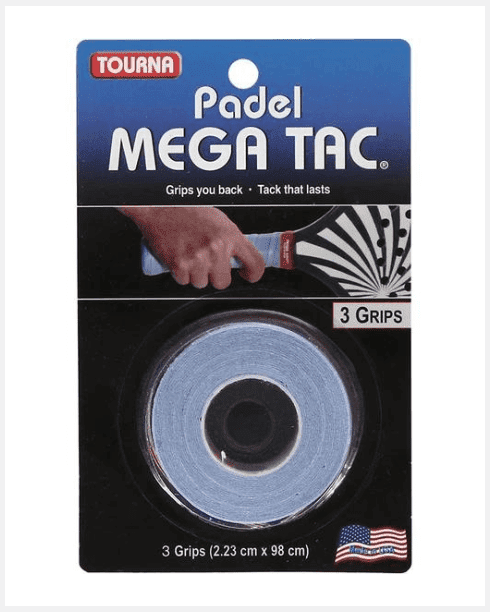 Tourna overgrips Mega Tac Blauw (3 stuks) -