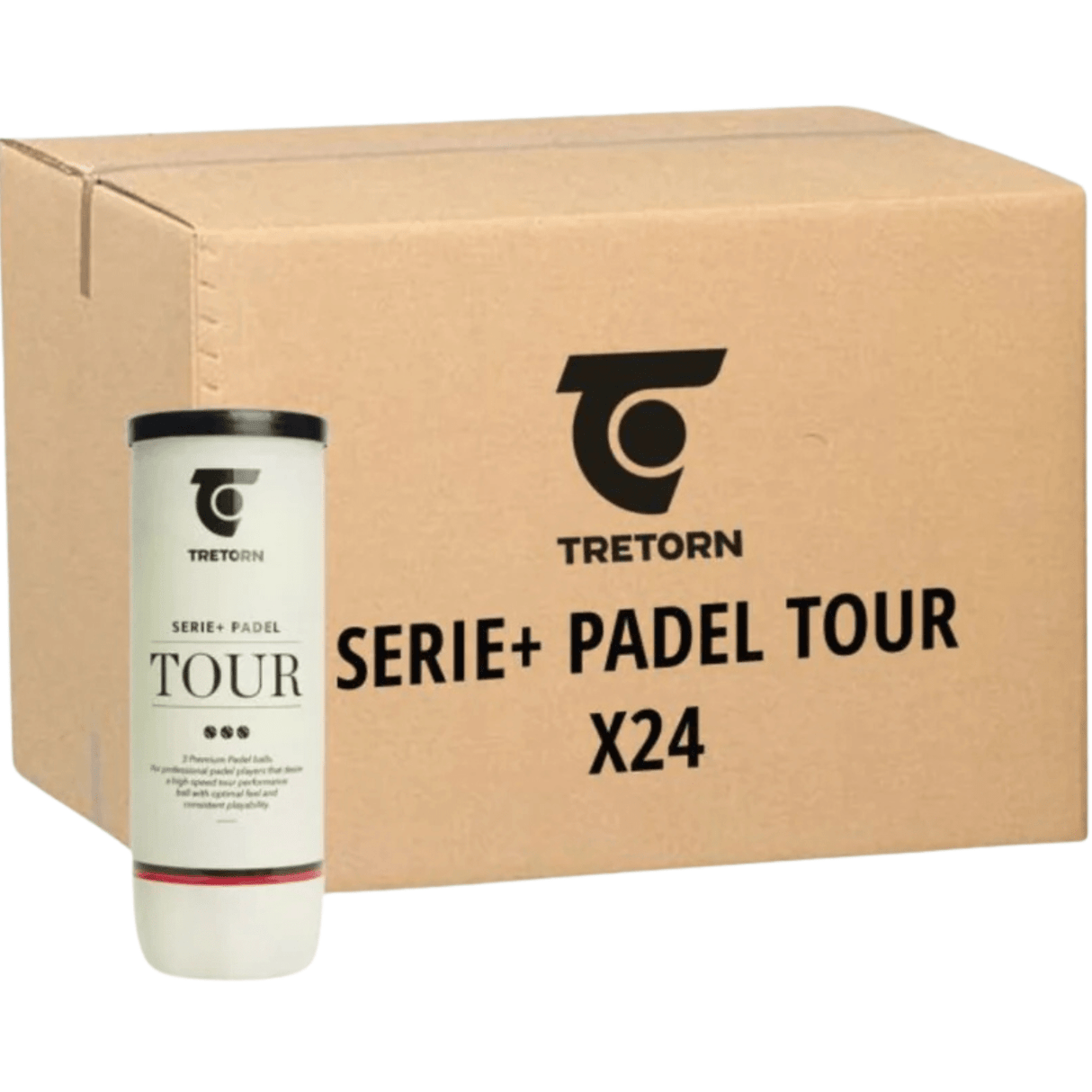 Tretorn Serie + Tour Padelballs Box (24x3 st.) -