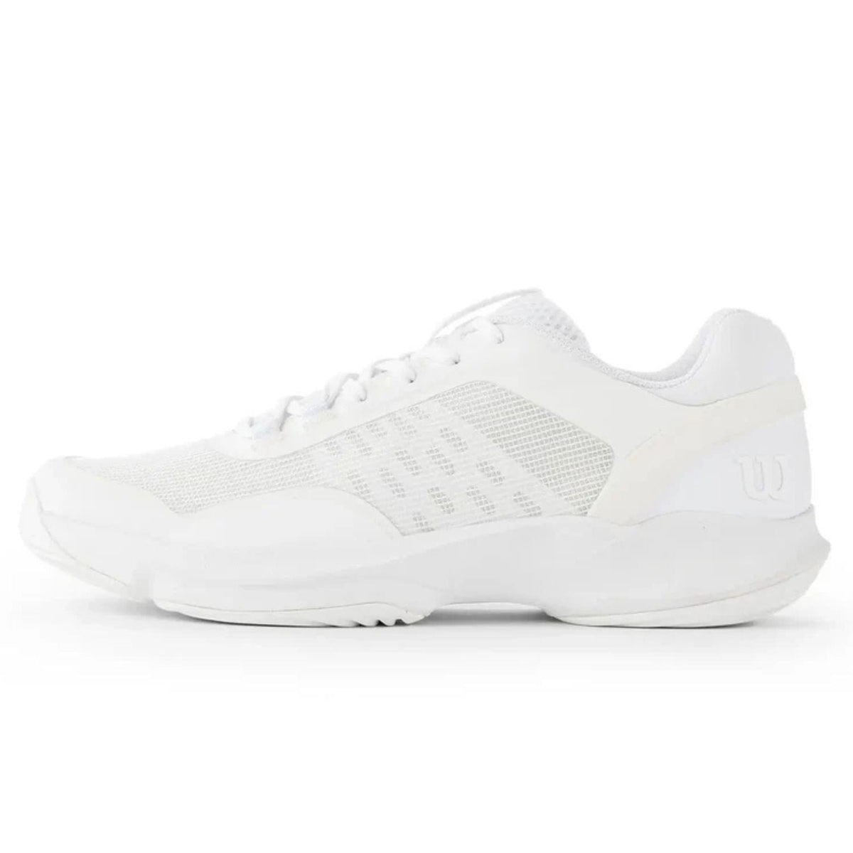 Binnenzijde van de volledig witte Wilson Hurakn Pro V2 White
