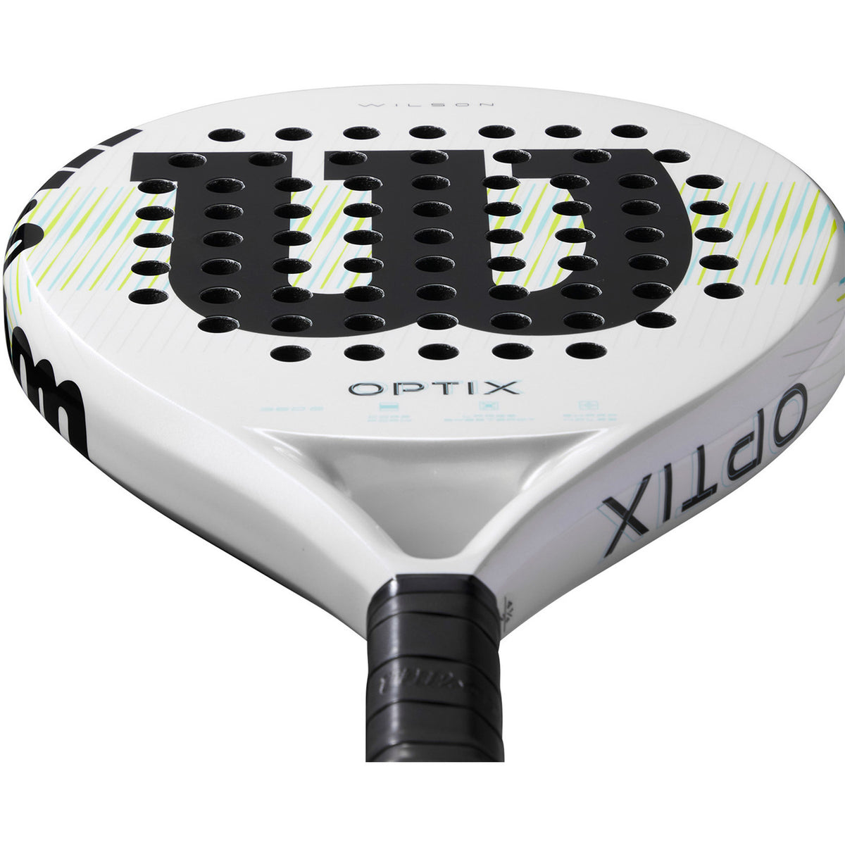 Bovenaanzicht van het Wilson Optix V1 met groot zwart Wilson-logo