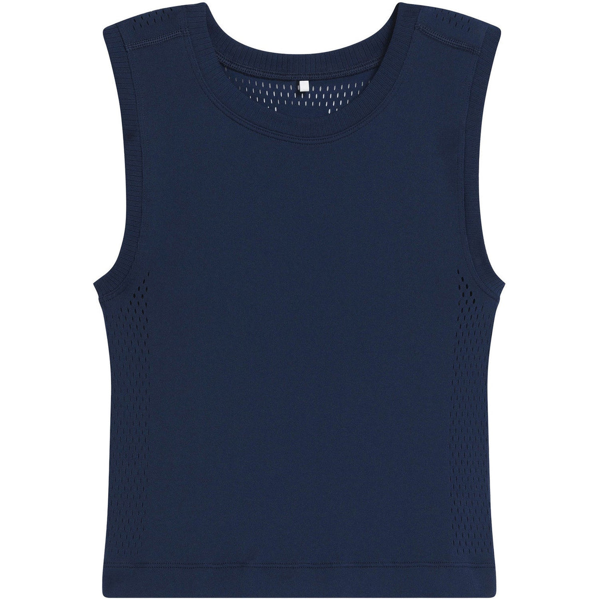Dunkelblaues Wilson Pro Seamless Tanktop, flach fotografiert, Vorderansicht