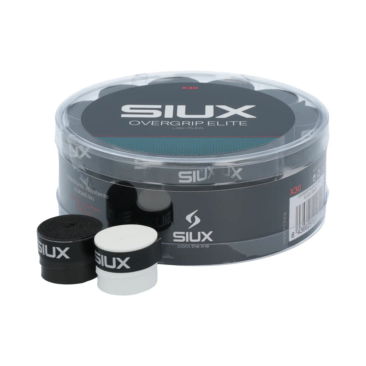 Siux Elite Overgrips X30 White and Black