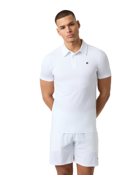 Björn Borg Ace Mesh Panel Polo White