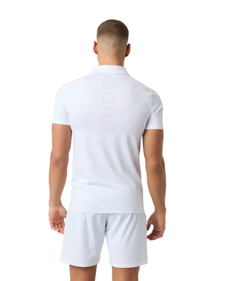 Björn Borg Ace Mesh Panel Polo White