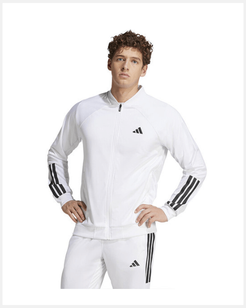 Adidas Jacket 3-Stripes Knitted White