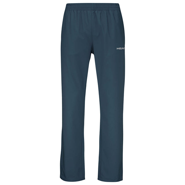 Vooraanzicht van de donkerblauwe Head Club Pants met rechte pijpen