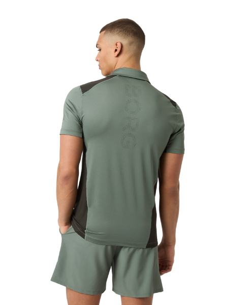 Björn Borg Ace Mesh Panel Polo Green