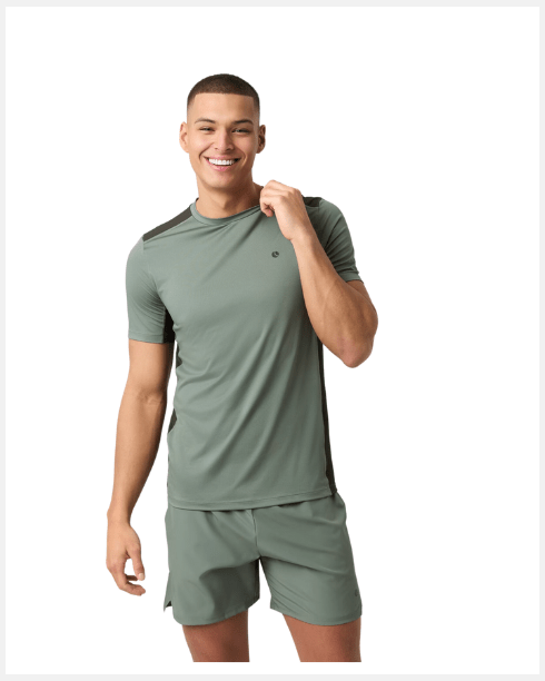 Björn Borg Ace Mesh Panel T-Shirt Green