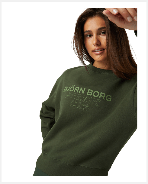 Björn Borg Boyfriend Crew Green