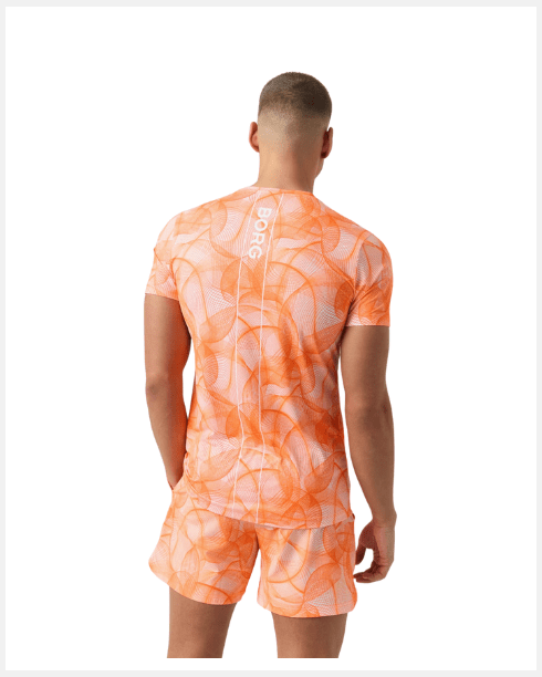 Björn Borg Ace Printed T-Shirt Orange