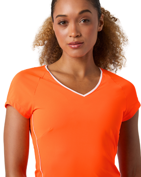 Björn Borg Ace V-Neck T-Shirt Orange