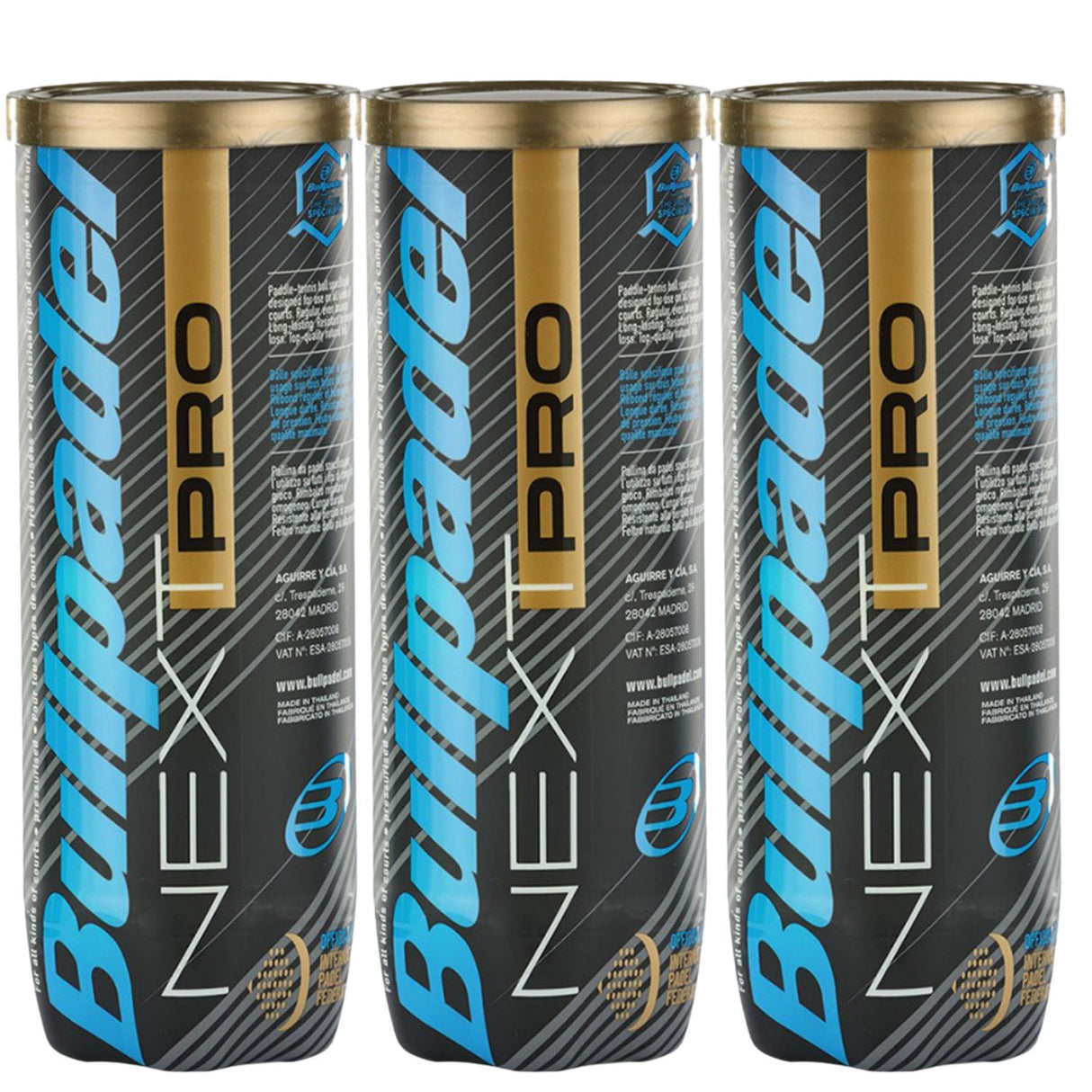 Bolas Bullpadel Fip Next Pro (3x3 unidades)