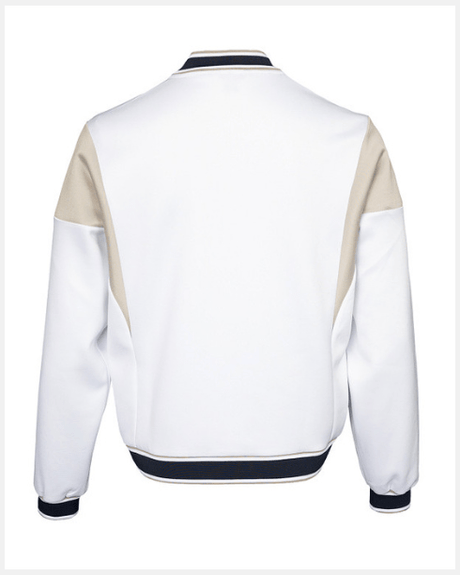 The Indian Maharadja Pique Bomber Jacket White