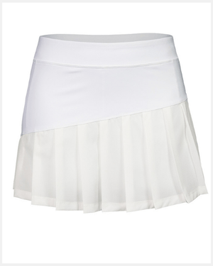 The Indian Maharadja Skirt Pleated White