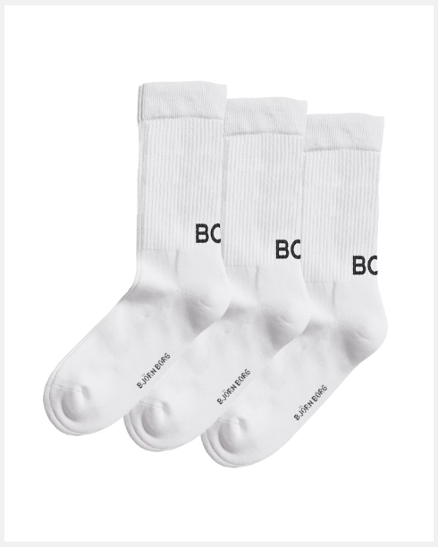 Björn Borg Core Crew Polyamide Sock White (3 Pack)