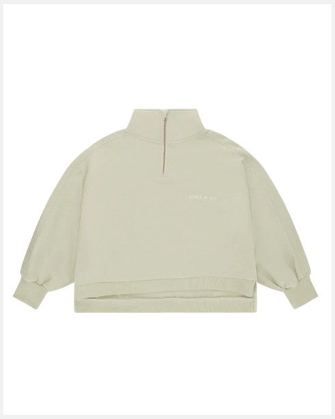 Osaka Cropped Half Zip Sweater