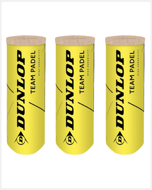 Dunlop Team Padel Balls (3 Cans)