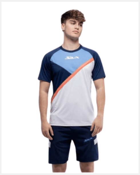 Siux T-shirt Donkerblauw/Wit