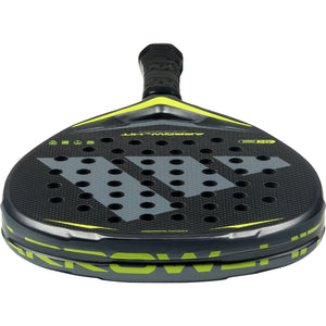 Bovenaanzicht van de Adidas Arrow Hit Carbon 2026 met Arrow-opdruk op de framerand