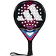 Adidas Arrow Hit Jr 2026 junior padelracket in zwart met roze en blauw, vooraanzicht